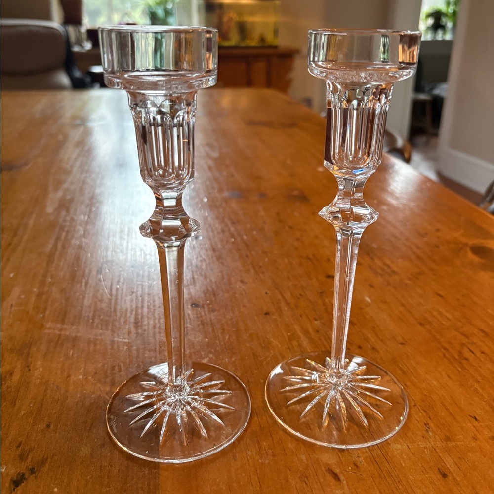 Elegant Crystal Candle Holders